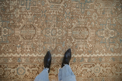 7.5x10 Vintage Distressed Heriz Carpet