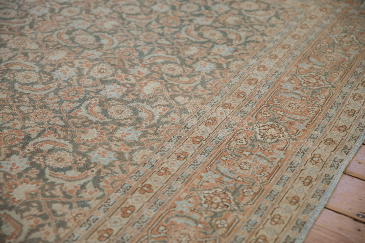 7.5x11 Vintage Distressed Tabriz Carpet