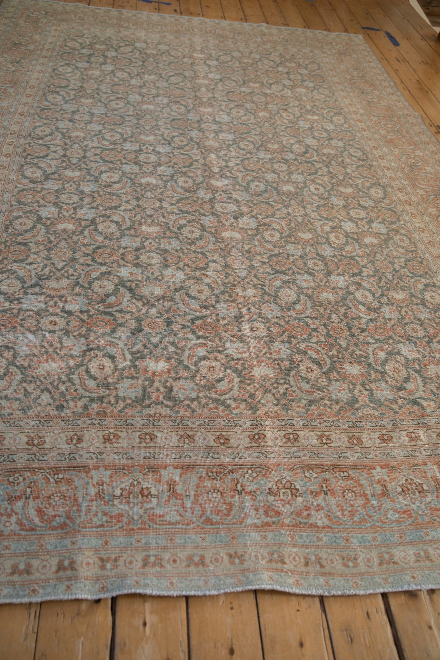 7.5x11 Vintage Distressed Tabriz Carpet