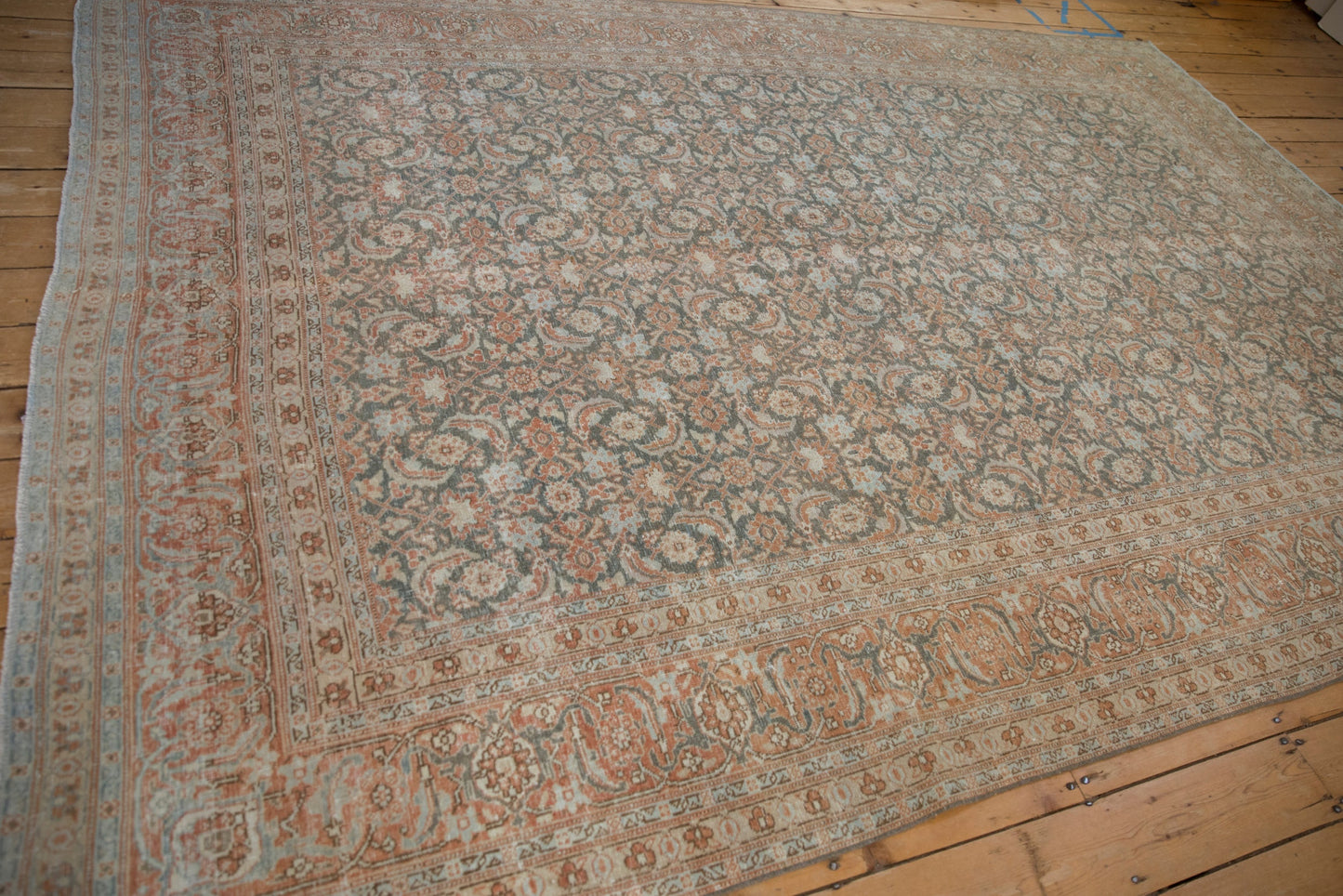 7.5x11 Vintage Distressed Tabriz Carpet