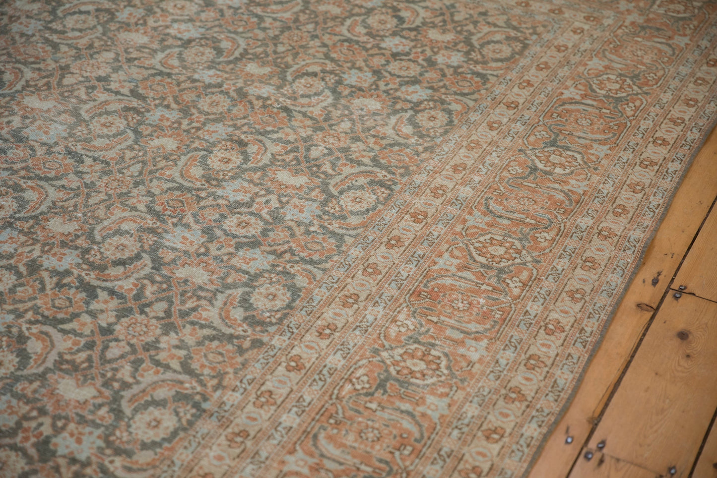 7.5x11 Vintage Distressed Tabriz Carpet