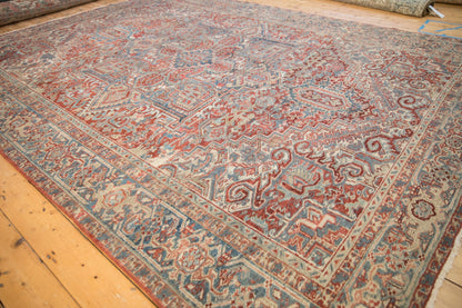 8x11 Vintage Distressed Heriz Carpet