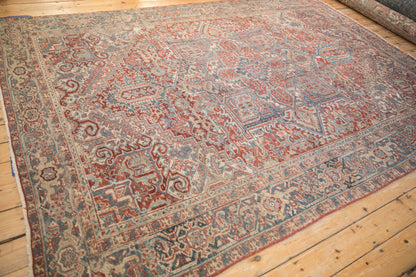 8x11 Vintage Distressed Heriz Carpet