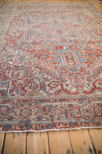 8x11 Vintage Distressed Heriz Carpet