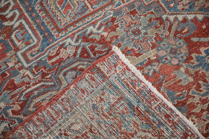 8x11 Vintage Distressed Heriz Carpet