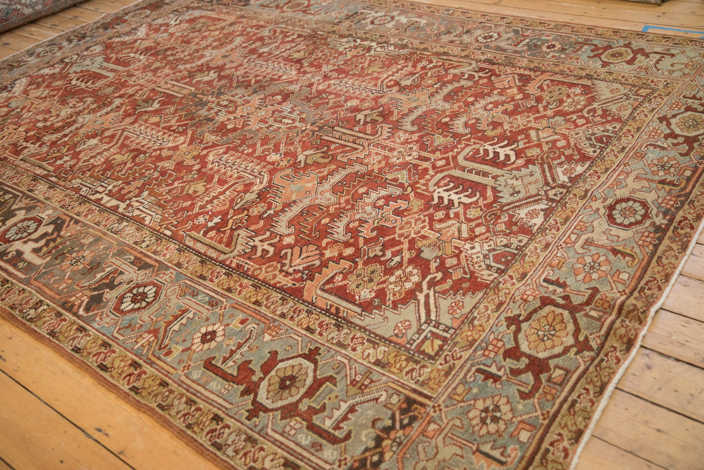8x10.5 Vintage Distressed Mehrivan Carpet