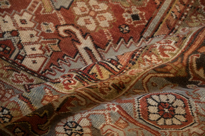 8x10.5 Vintage Distressed Mehrivan Carpet