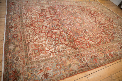8x11 Vintage Distressed Ahar Carpet
