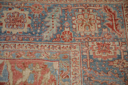 10x13 Vintage Distressed Heriz Carpet