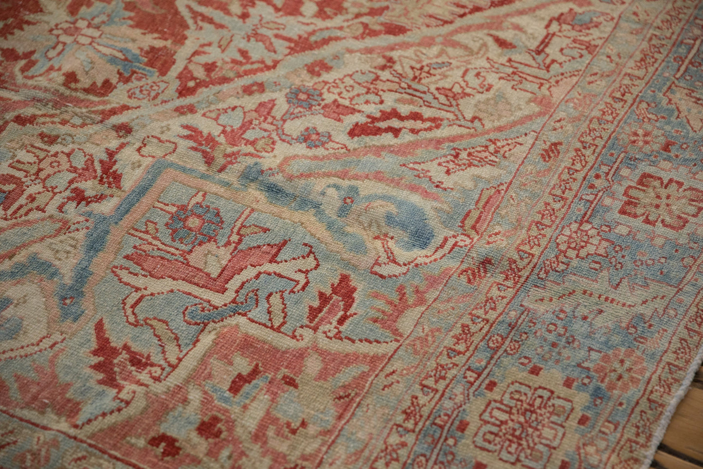 10x13 Vintage Distressed Heriz Carpet