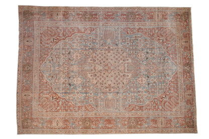 8x11 Vintage Distressed Tabriz Carpet