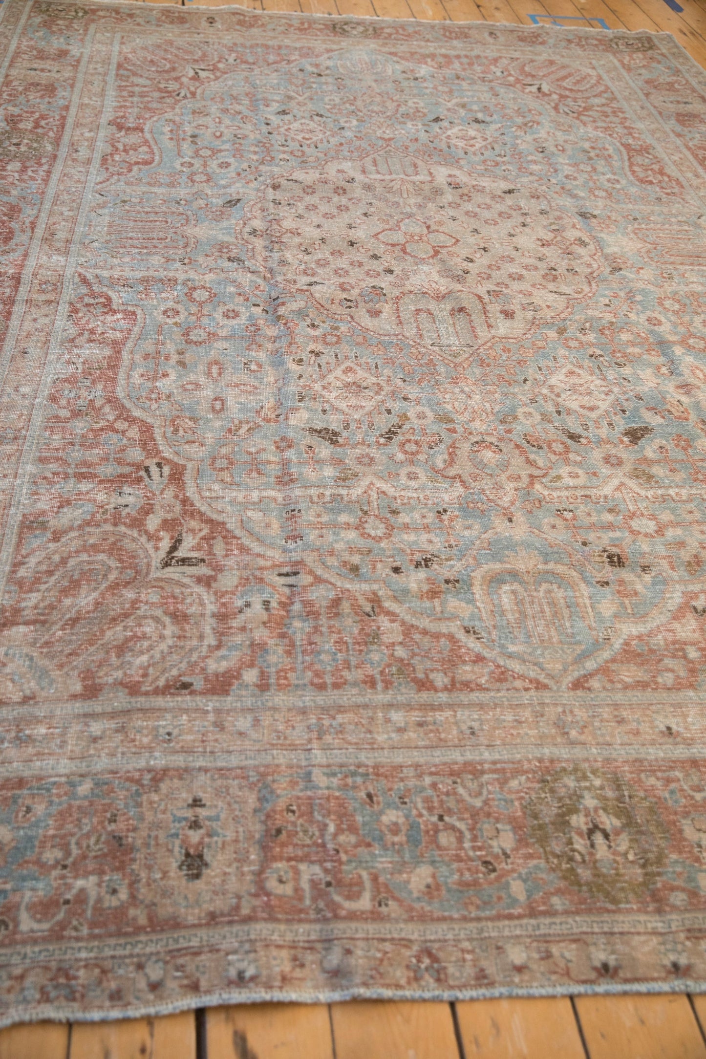 8x11 Vintage Distressed Tabriz Carpet