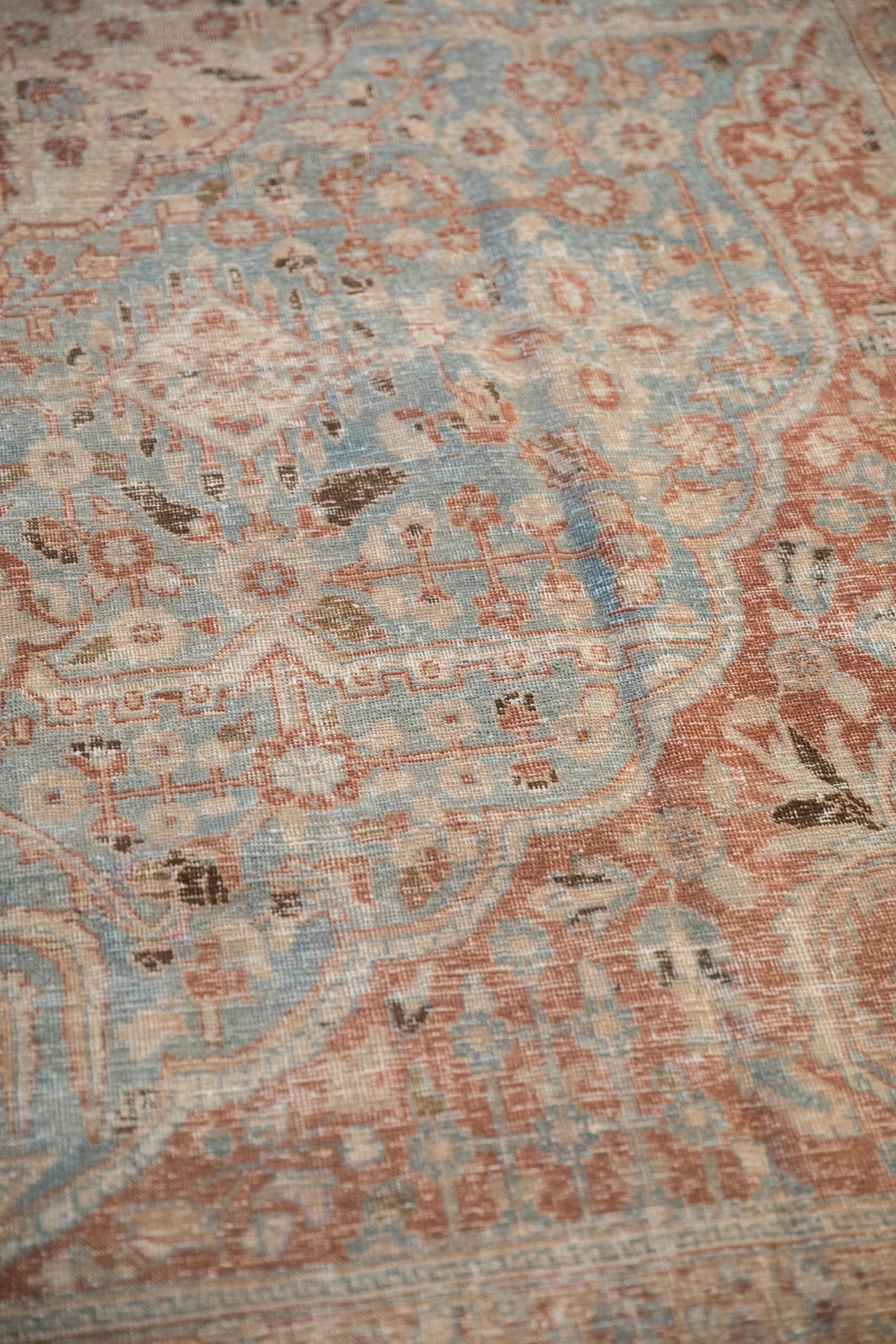 8x11 Vintage Distressed Tabriz Carpet