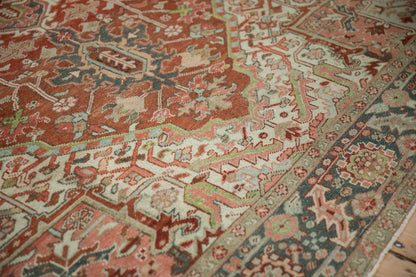 8x10.5 Vintage Distressed Heriz Carpet