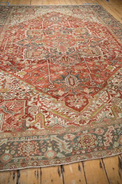 8x10.5 Vintage Distressed Heriz Carpet