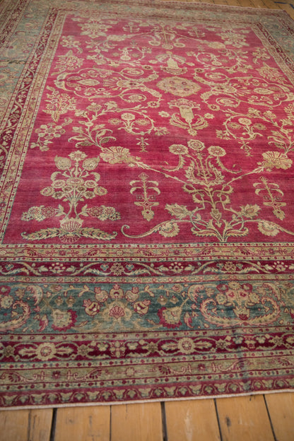 8.5x11.5 Antique Distressed Yezd Carpet