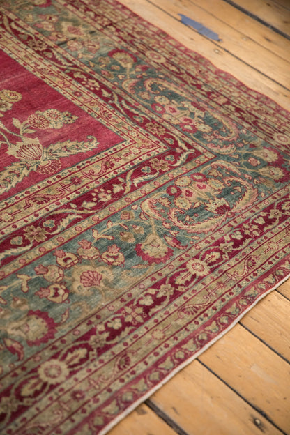 8.5x11.5 Antique Distressed Yezd Carpet