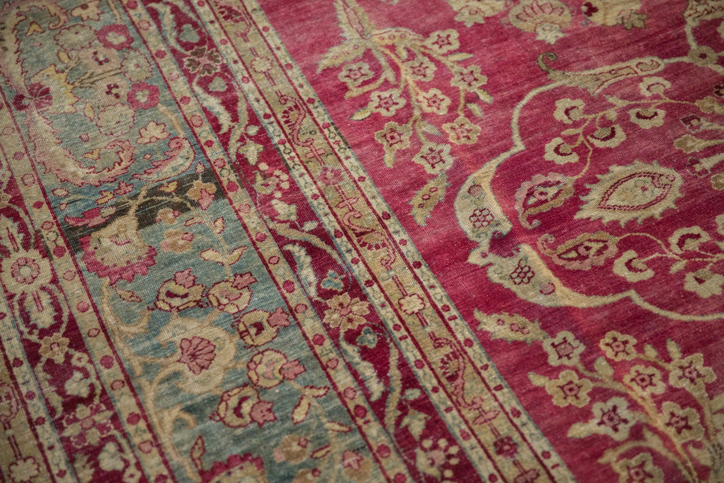 8.5x11.5 Antique Distressed Yezd Carpet