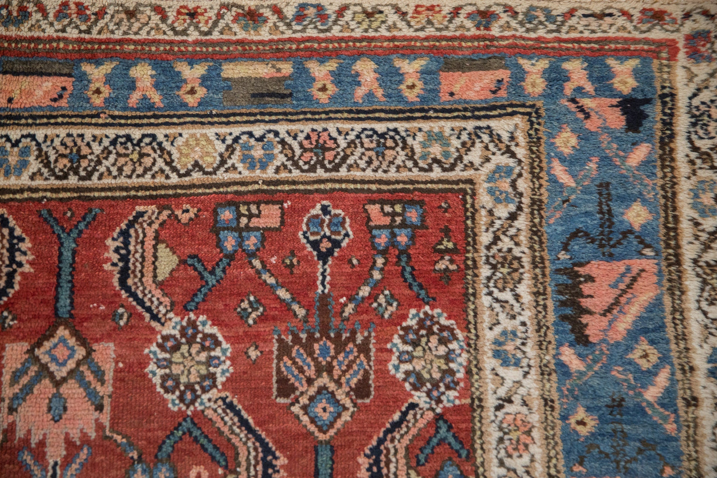 8.5x10.5 Vintage Kurdish Hamadan Carpet