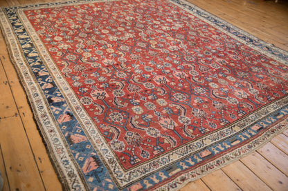 8.5x10.5 Vintage Kurdish Hamadan Carpet