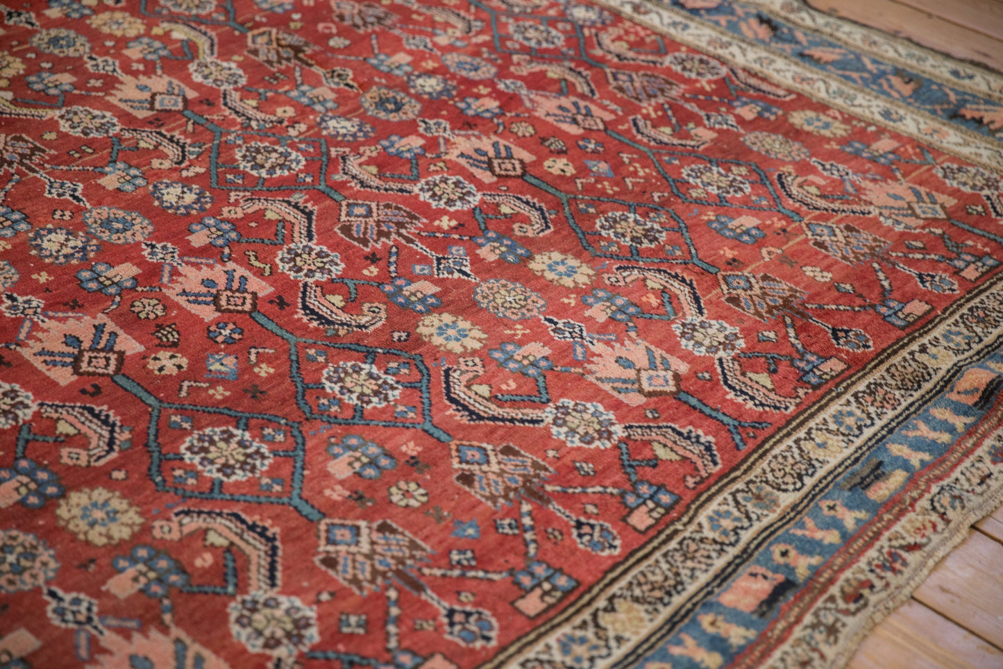 8.5x10.5 Vintage Kurdish Hamadan Carpet