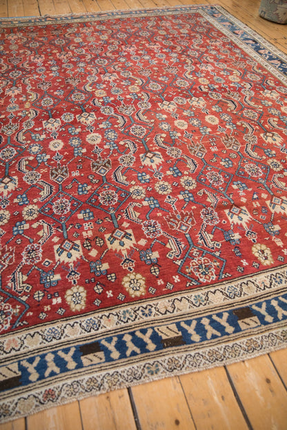 8.5x10.5 Vintage Kurdish Hamadan Carpet