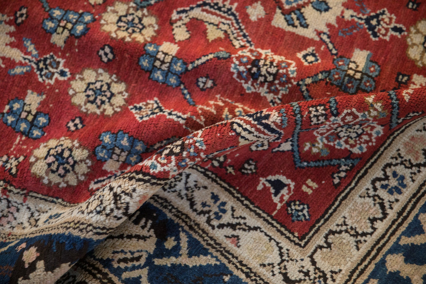 8.5x10.5 Vintage Kurdish Hamadan Carpet
