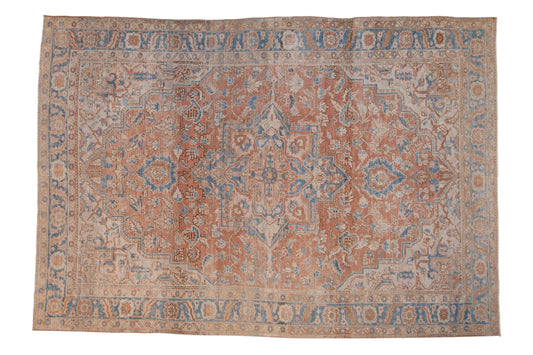 6.5x9.5 Vintage Distressed Heriz Carpet