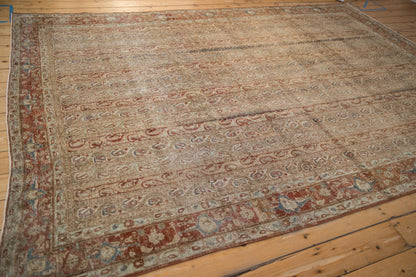7.5x10.5 Vintage Distressed Qom Carpet