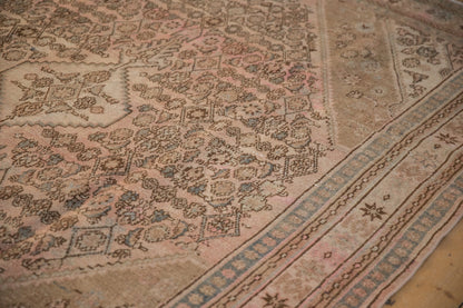 7x10 Vintage Distressed Overdyed Bibikabad Carpet