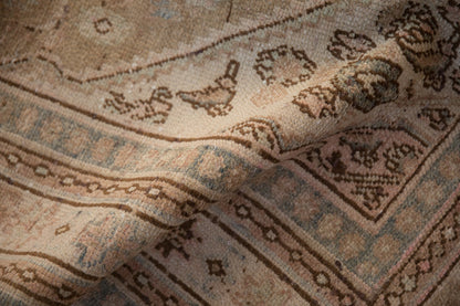 7x10 Vintage Distressed Overdyed Bibikabad Carpet