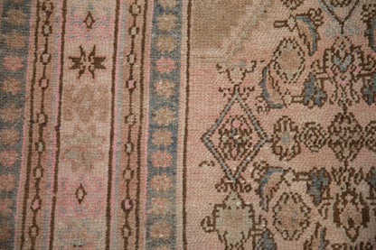 7x10 Vintage Distressed Overdyed Bibikabad Carpet