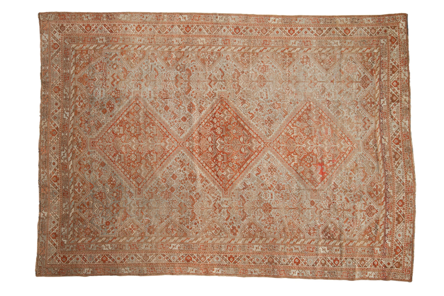 7x10 Vintage Distressed Shiraz Carpet