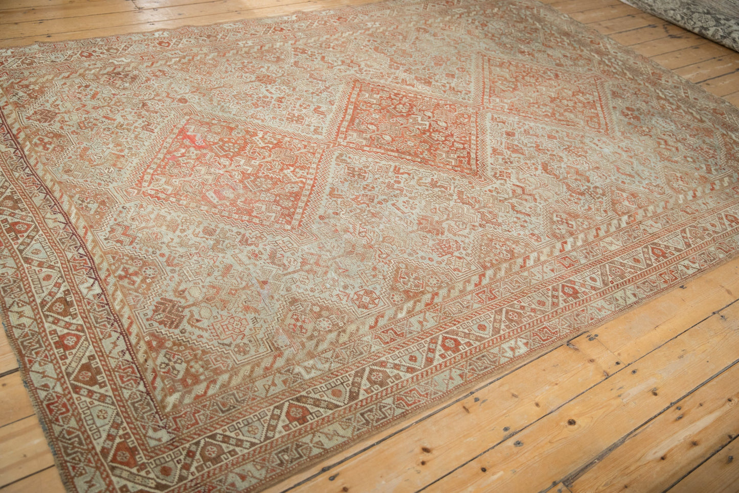 7x10 Vintage Distressed Shiraz Carpet