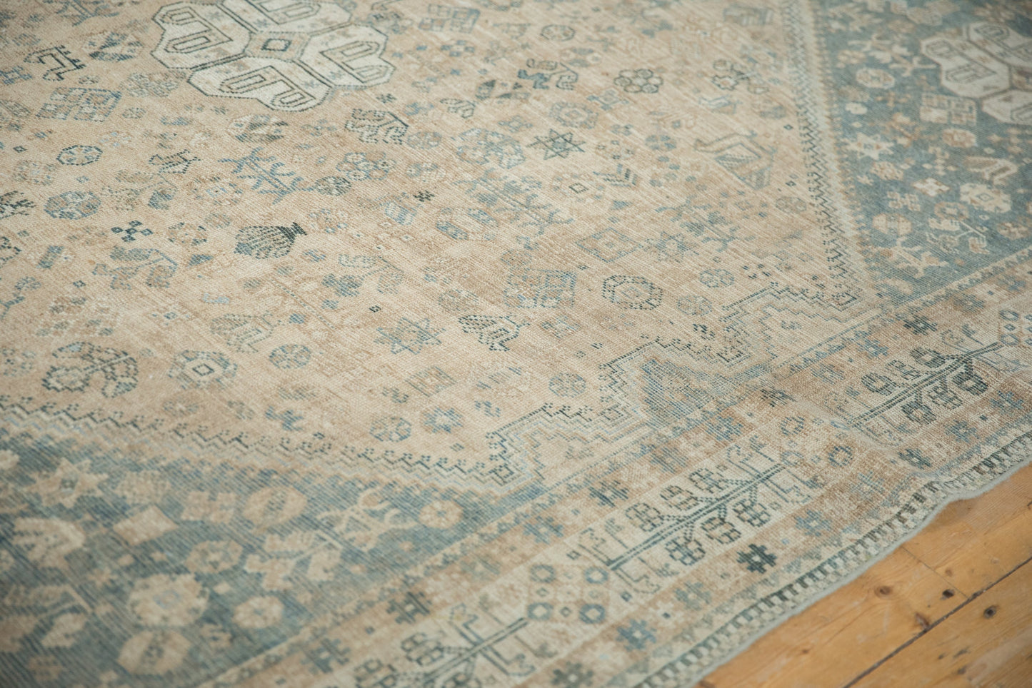 7x10 Vintage Distressed Qashqai Carpet