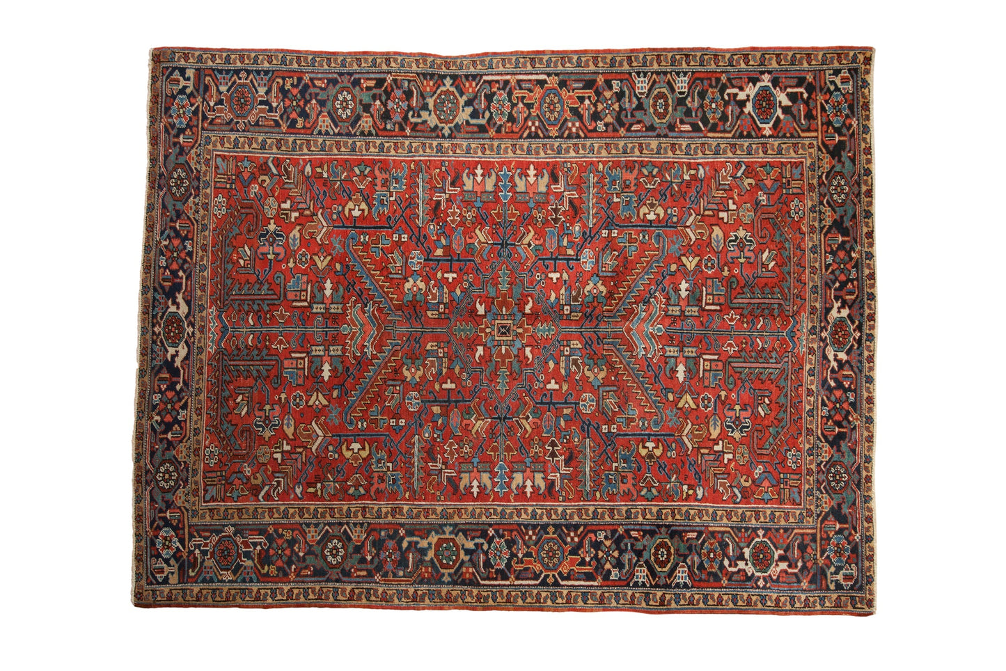 6.5x8.5 Vintage Heriz Carpet