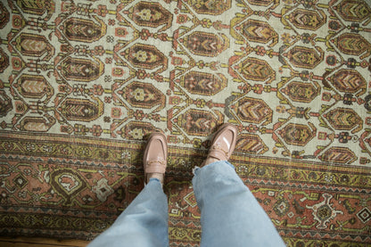 10x15.5 Vintage Distressed Hamadan Carpet