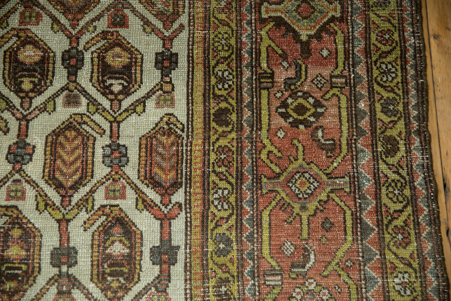 10x15.5 Vintage Distressed Hamadan Carpet
