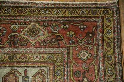 10x15.5 Vintage Distressed Hamadan Carpet