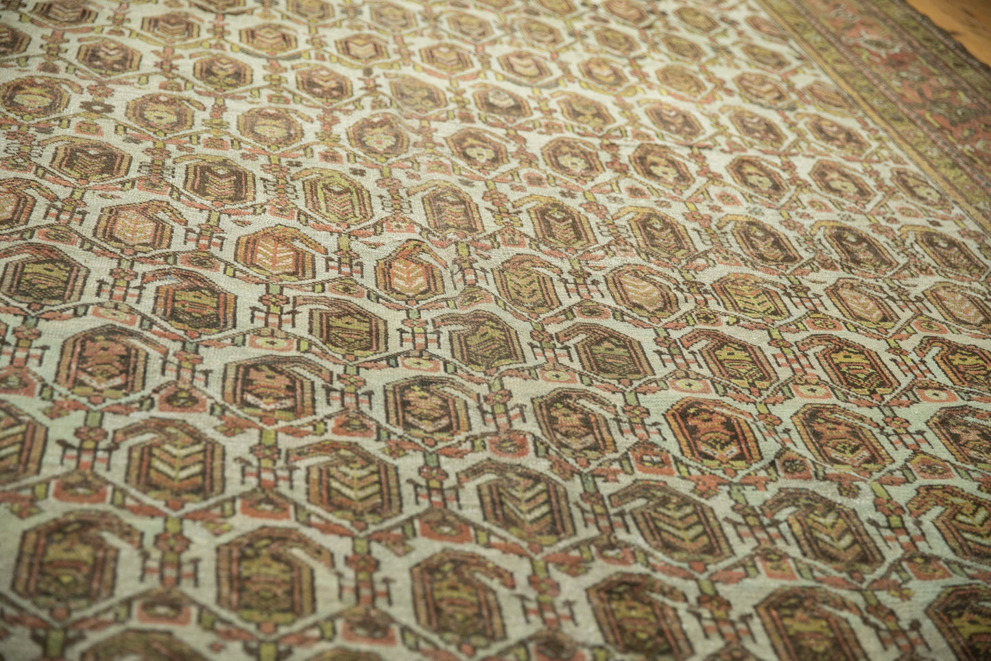 10x15.5 Vintage Distressed Hamadan Carpet