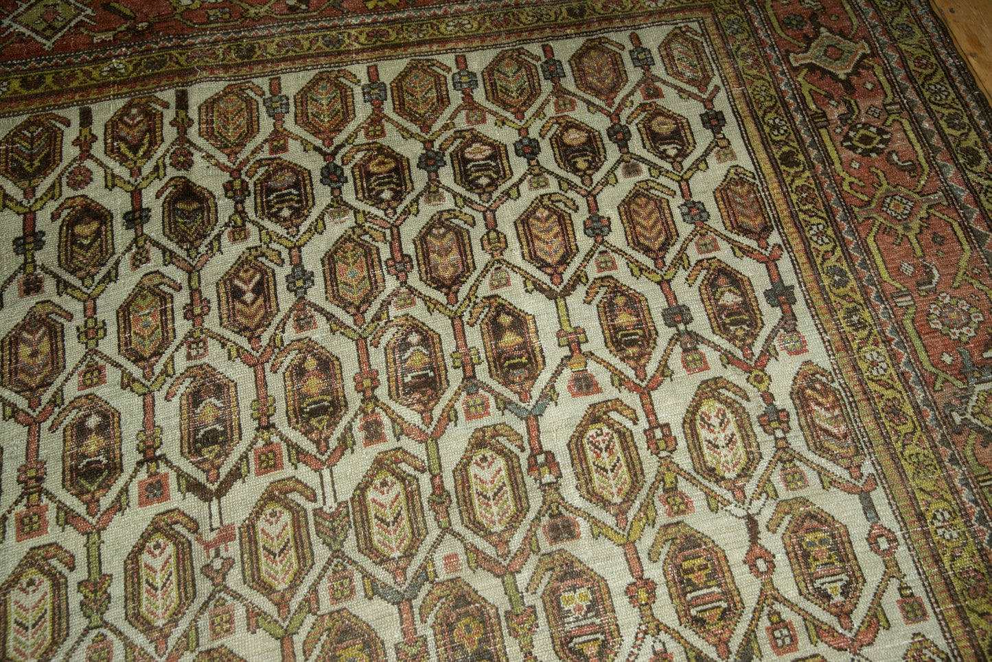 10x15.5 Vintage Distressed Hamadan Carpet