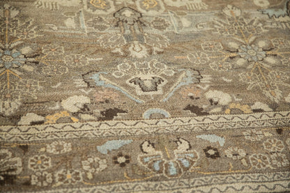 7x9.5 Vintage Distressed Bibikabad Carpet