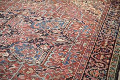 9.5x12 Vintage Heriz Carpet