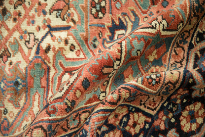 9.5x12 Vintage Heriz Carpet