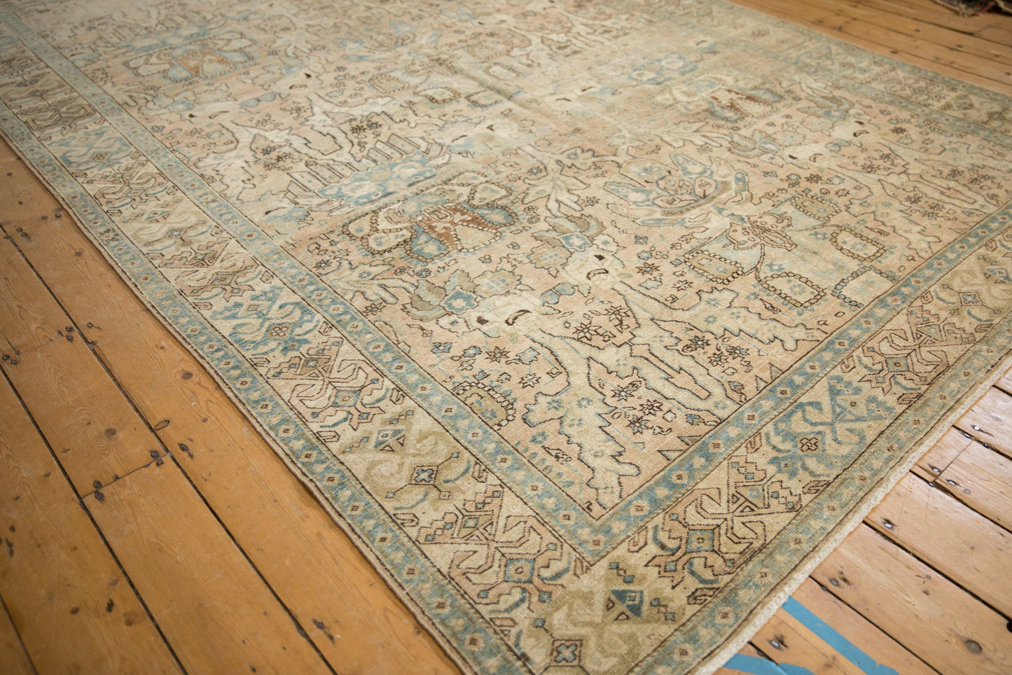7x11 Vintage Distressed Tabriz Carpet
