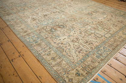 7x11 Vintage Distressed Tabriz Carpet