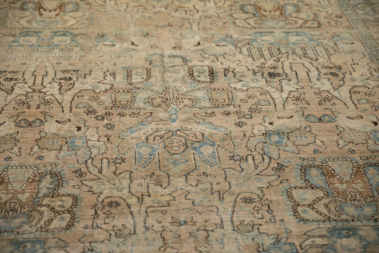 7x11 Vintage Distressed Tabriz Carpet