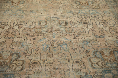 7x11 Vintage Distressed Tabriz Carpet