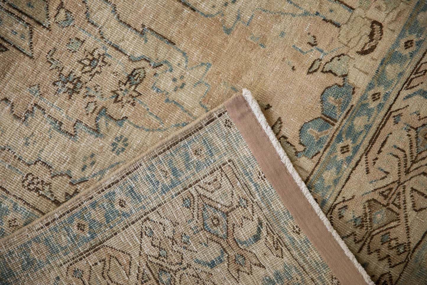 7x11 Vintage Distressed Tabriz Carpet