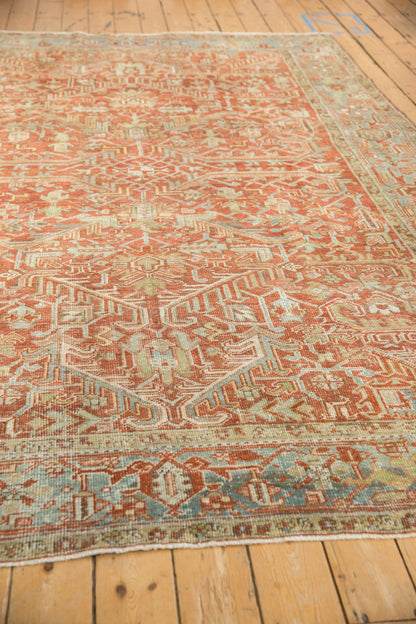 7.5x10.5 Vintage Distressed Heriz Carpet